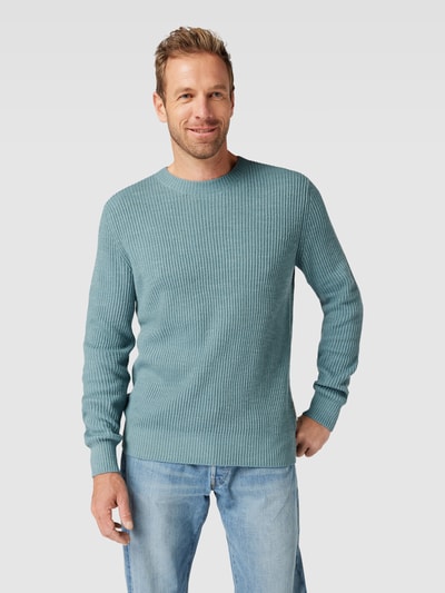 Marc O'Polo Strickpullover mit Rundhalsausschnitt Hellblau 4