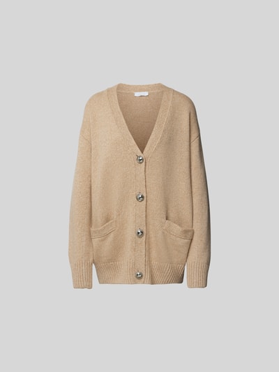 Rabanne Cardigan mit Eingrifftaschen Beige 1