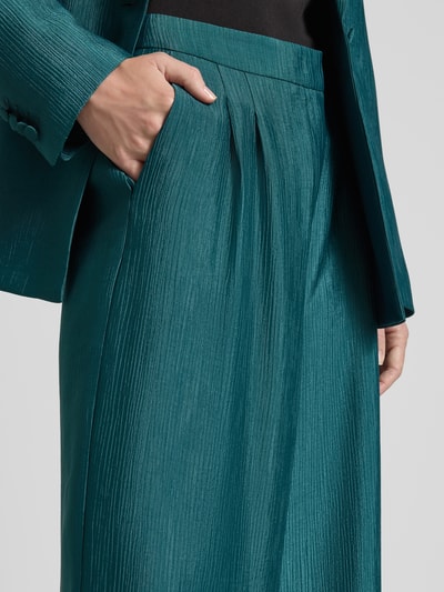 Christian Berg Cocktail Stoffhose mit Gesäßtasche Dunkelgruen Melange 3