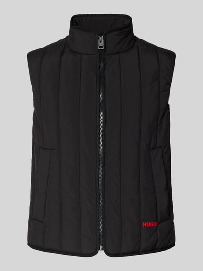 HUGO Regular fit bodywarmer van waterafstotend materiaal model 'BRENO2611' Zwart - 2