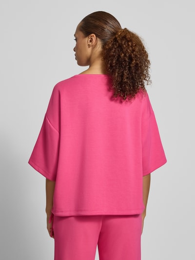 Christian Berg Woman Oversized Fit T-Shirt aus elastischem Material-Mix Fuchsia 5