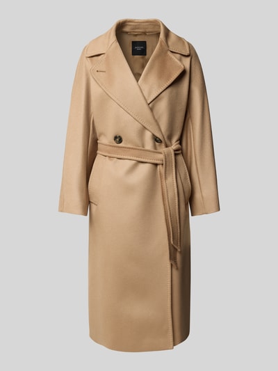 Weekend Max Mara Regular Fit Wollmantel aus reiner Schurwolle Modell 'RESINA' Camel 2