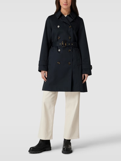 Barbour Waterafstotende trenchcoat, model 'GRETA' Marineblauw - 1