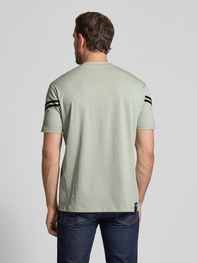 ARMANI EXCHANGE T-shirt met labelstitching en ronde hals Mintgroen - 5