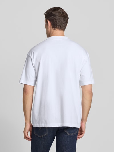 BOSS Orange T-Shirt mit Label-Stitching Weiss 5