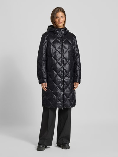 Marc Cain Steppmantel mit Zweiwege-Reißverschluss Black 4
