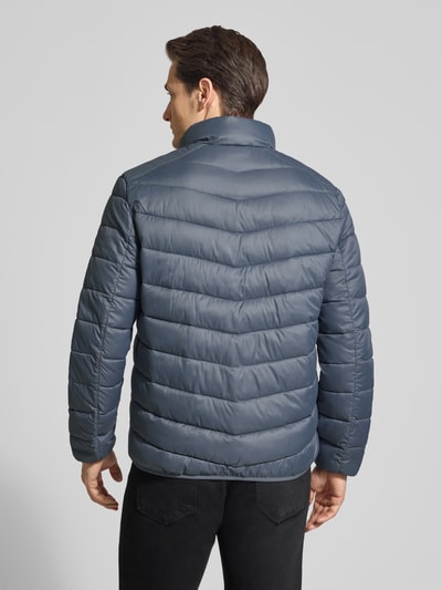Tom Tailor Denim Regular Fit Steppjacke mit vertikaler Reißverschlussbrusttasche Mittelgrau 5