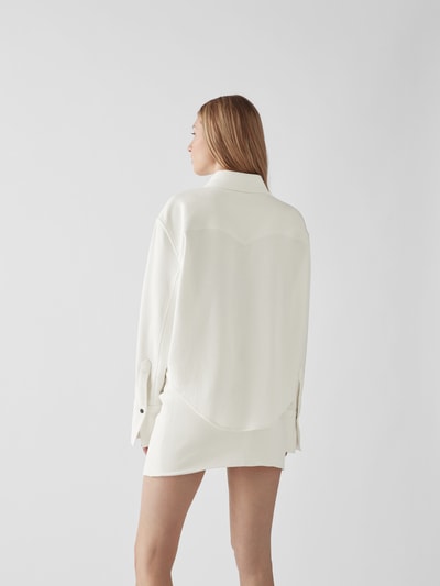 The Mannei Hemdbluse mit Strukturmuster Offwhite 5