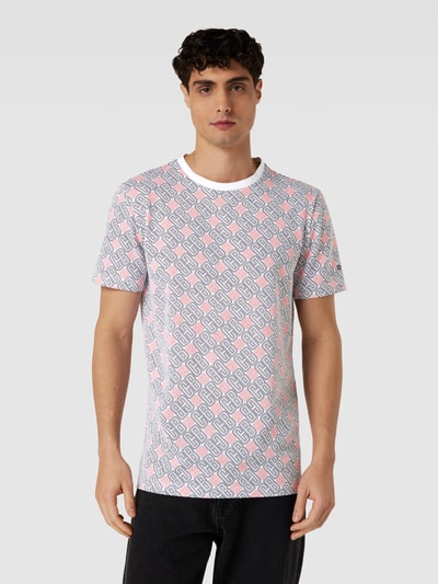 Christian Berg Men T-shirt met all-over print Wit - 4