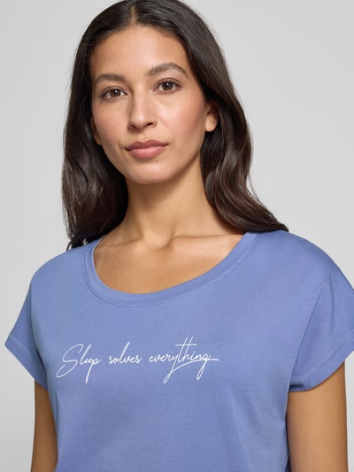 LASCANA Regular Fit T-Shirt aus Viskose-Mix Modell 'Cozy Dreams' Blau 3