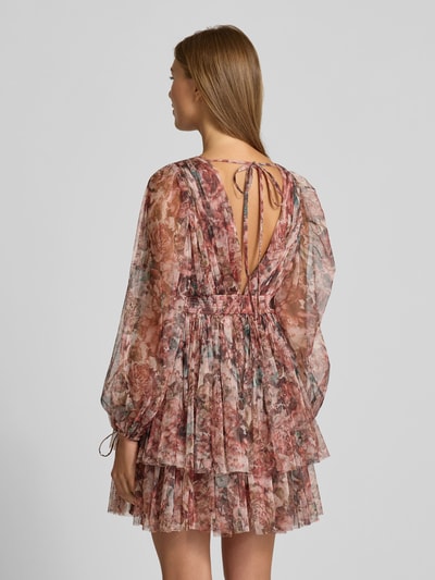 Jake*s Cocktail Sukienka koktajlowa z paskiem w talii Różowy melanż 5