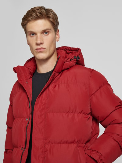 Pepe Jeans Steppjacke mit Kapuze Modell 'Tobias' Rot 3