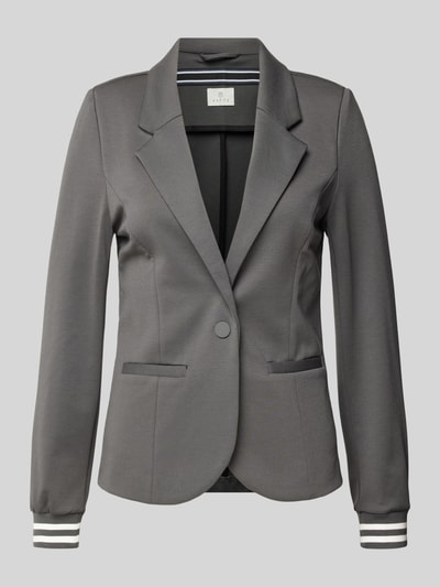 Kaffe Blazer met strookzakken, model 'KINNIE' Donkergrijs - 2