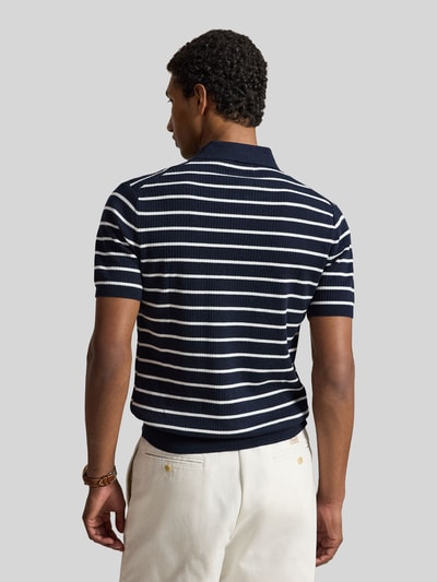 Polo Ralph Lauren Regular Fit Poloshirt aus reiner Baumwolle Dunkelblau 5