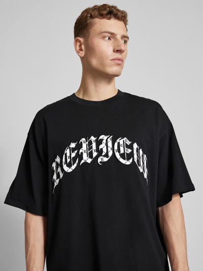 REVIEW Oversized T-Shirt mit Rundhalsausschnitt Black 3