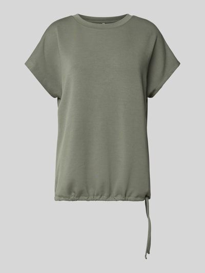 Soyaconcept Sweatshirt mit geripptem Rundhalsausschnitt Modell 'BANU' Khaki 2