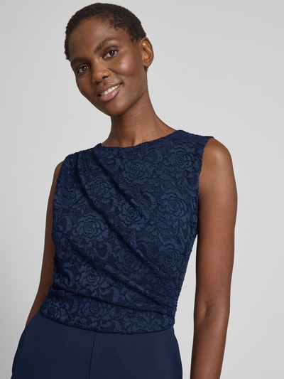 Swing Jumpsuit mit Ausbrenner-Effekt Marine 3