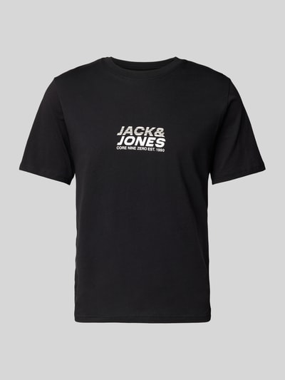 Jack & Jones T-Shirt mit Label-Print Modell 'TARMAC' Black 2