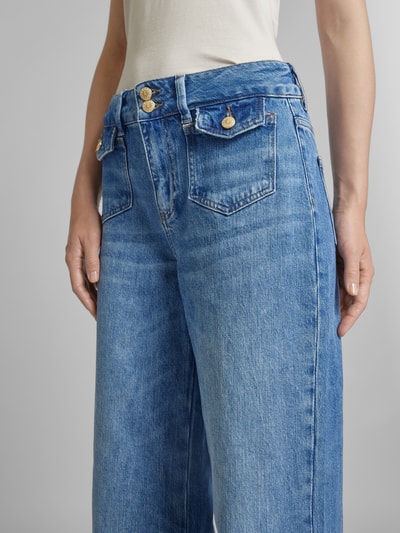 MOS MOSH Loose fit jeans met klepzakken, model 'Colette' Blauw - 3