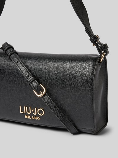 Liu Jo White Handtasche mit Label-Applikation und Schulterriemen Black 3