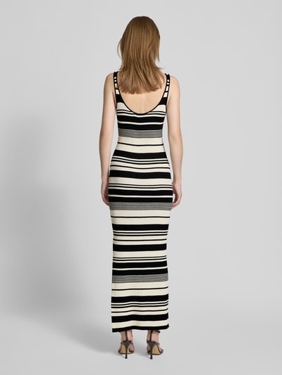 Gestuz Maxikleid aus Viskose-Mix in Strick-Optik Modell 'Stela' Black 5