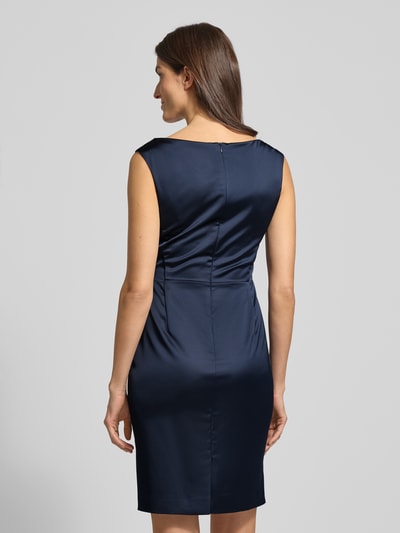 Vera Mont Cocktailkleid mit Wasserfall-Ausschnitt Dunkelblau 5
