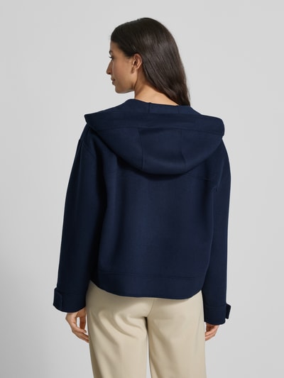 Weekend Max Mara Kurtka o kroju regular fit z kapturem z mieszanki wełny model ‘GARY’ Granatowy 5