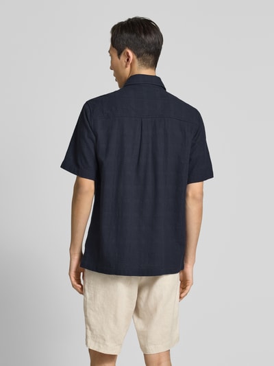 Les Deux Regular Fit Freizeithemd mit 1/2-Arm Modell 'Charlie' Dunkelblau 5