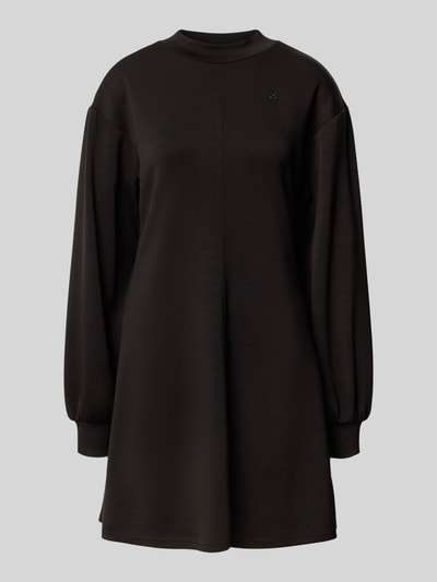 Scotch & Soda Knielange jurk met labeldetail Zwart - 2