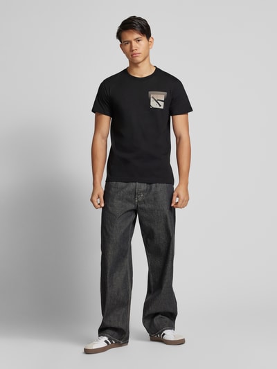 Calvin Klein Jeans T-Shirt mit Label-Print Black 1