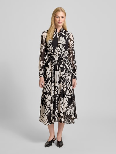 Forever New Avondjurk met opstaande kraag, model 'Annabel' Zwart - 4