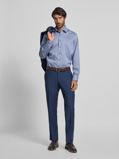 ETERNA Comfort Fit Business-Hemd mit Kentkragen Bleu 1