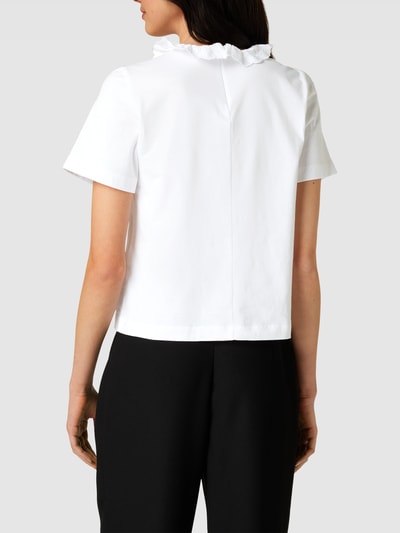 Rich & Royal T-Shirt mit Spitzenbesatz Weiß 5