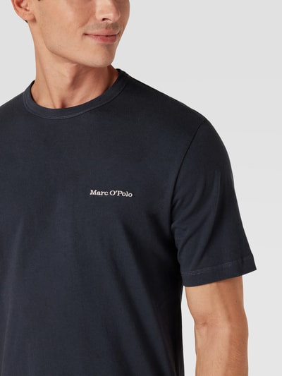 Marc O'Polo T-shirt z wyhaftowanym logo Granatowy 3