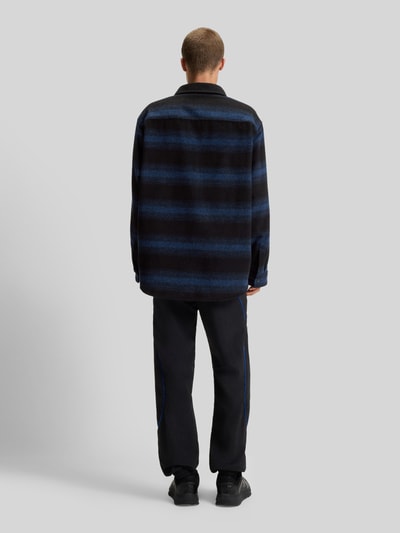 Hugo Blue Oversized Flanell-Hemd mit Wollanteil Modell 'EBOLT' Blau 5