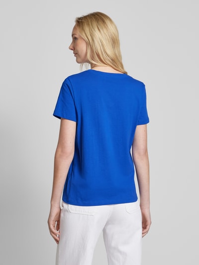 Tom Tailor T-shirt met V-hals Koningsblauw - 5