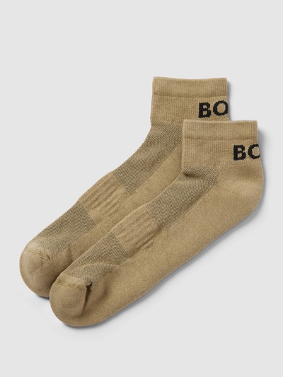 BOSS Socken mit Label-Print im 2er-Pack Schilf 1