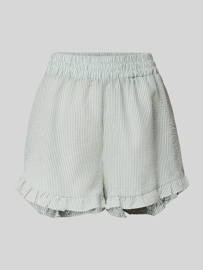 A-view Relaxed Fit Shorts mit Strukturmuster Modell 'Sonja' Gruen 2