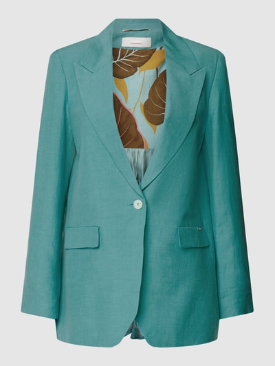 Cinque Blazer met reverskraag, model 'CILECCIO' Turquoise - 1