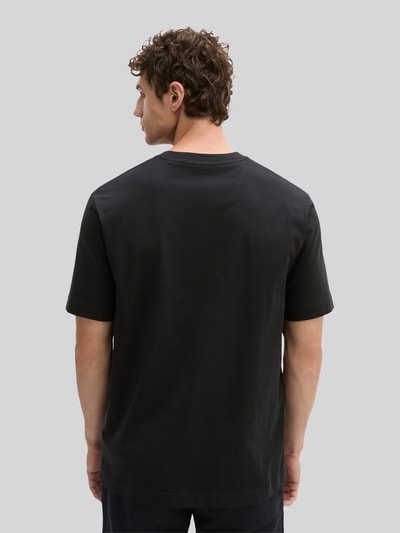 Marc O'Polo męski t-shirt o kroju regular fit z czystej bawełny Czarny 5