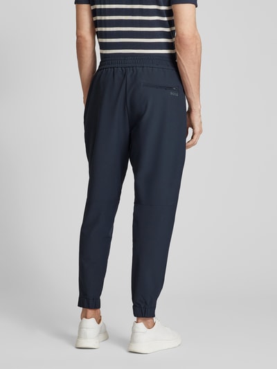 BOSS Green Sweatpants met elastische band, model ‘Flex’ Donkerblauw - 5