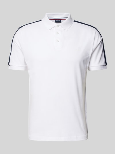 HECHTER PARIS Poloshirt mit Label-Print Weiss 2