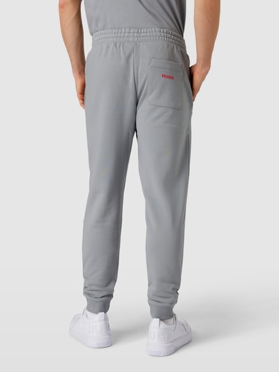 HUGO Sweatpants mit Label-Detail Modell 'Linked' Stein 5