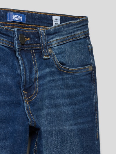 Jack & Jones Slim fit jeans met stretch, model 'GLENN' Blauw - 2