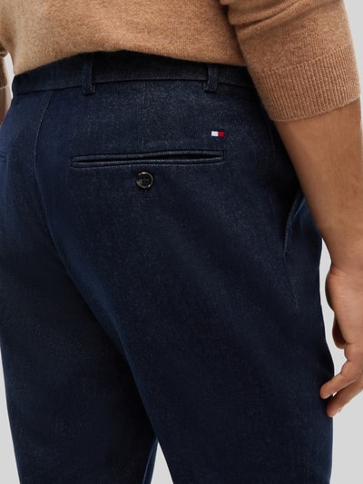 Tommy Hilfiger Slim Fit Gerade Hose aus Baumwoll-Mix mit Viskose-Anteil Modell 'DENTON' Marine 3