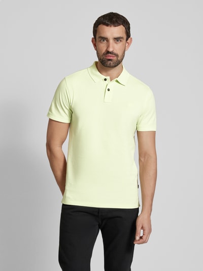 camel active Regular fit poloshirt met logostitching Mintgroen - 4