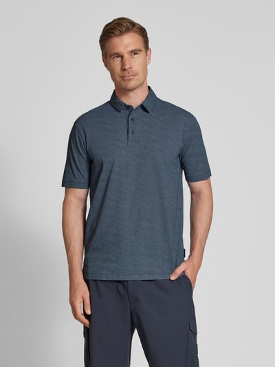 ARMANI EXCHANGE Poloshirt met korte knoopsluiting Marineblauw - 4