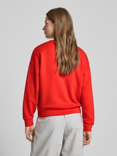 MSCH Copenhagen Sweatshirt mit überschnittenen Schultern Modell 'Ima Q' Rot 5