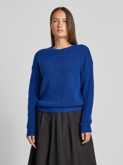 MSCH Copenhagen Gebreide pullover met ronde hals, model 'Festina Hope' Koningsblauw - 4