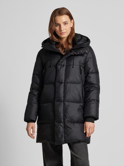 WITHBLACK Steppjacke mit Reißverschlusstaschen Black 4